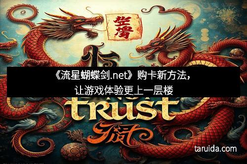 《流星蝴蝶剑.net》购卡新方法，让游戏体验更上一层楼